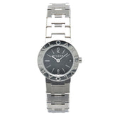 ブルガリ ブルガリブルガリ 腕時計 BB23SS クオーツ ブラック文字盤 ステンレススチール レディース BVLGARI 【中古】